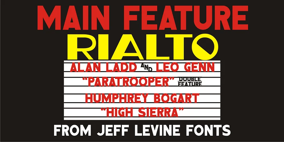 MAIN FEATURE JNL by Jeff Levine Fonts — Display Font