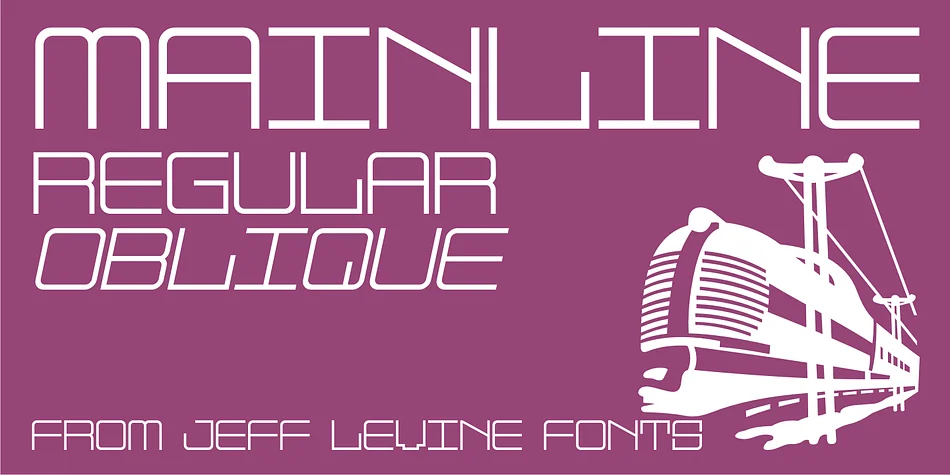 MAINLINE JNL by Jeff Levine Fonts — Display Font