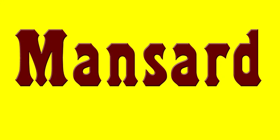 Mansard by Wooden Type Fonts β Decorative Font