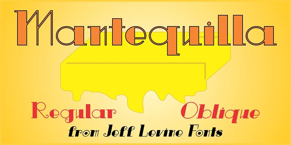 Mantequilla JNL by Jeff Levine Fonts β Decorative Font