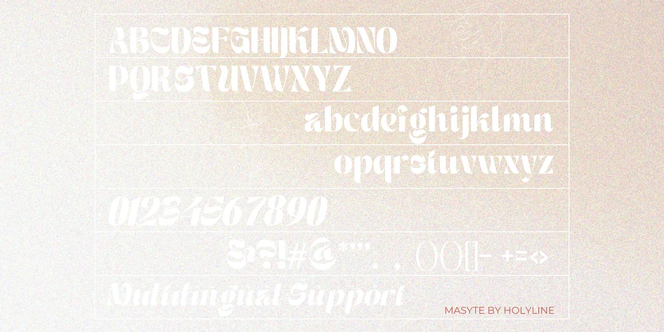 MASYTE by holyline design — Display Font — thumbnail 6