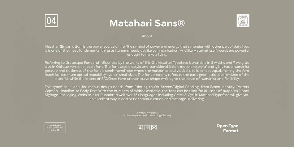 Matahari Sans by Studio Sun — Decorative Font — thumbnail 3