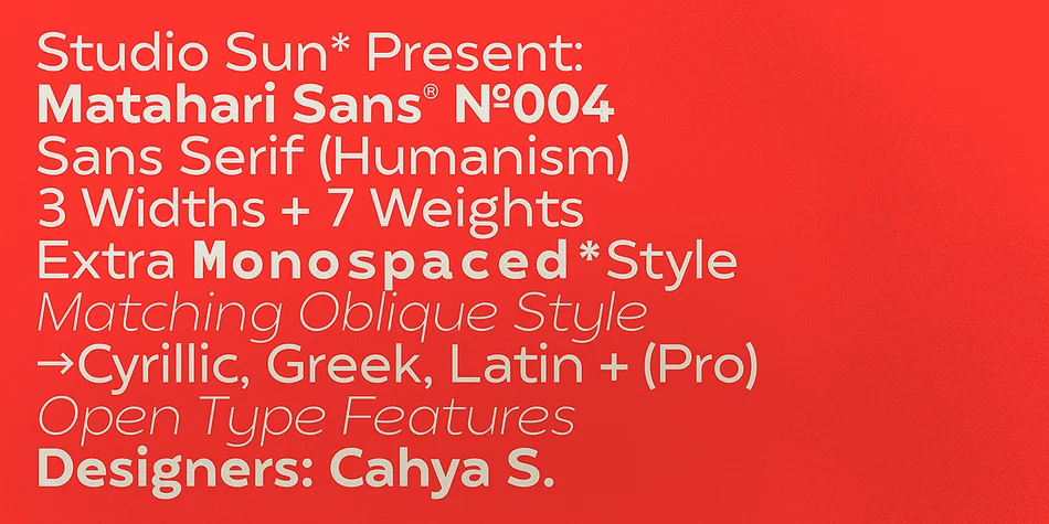 Matahari Sans by Studio Sun — Decorative Font — thumbnail 4