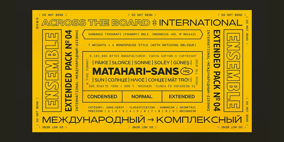 Matahari Sans by Studio Sun — Decorative Font — thumbnail 7