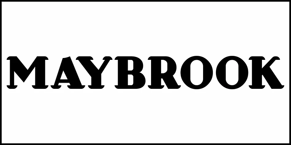 MAYBROOK JNL by Jeff Levine Fonts — Display Font — thumbnail 2