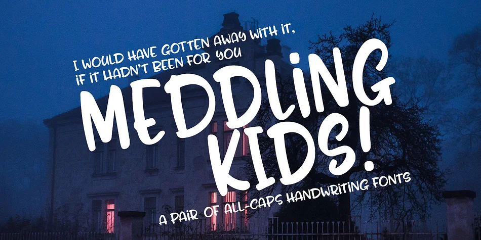 MEDDLING KIDS by Missy Meyer — Display Font