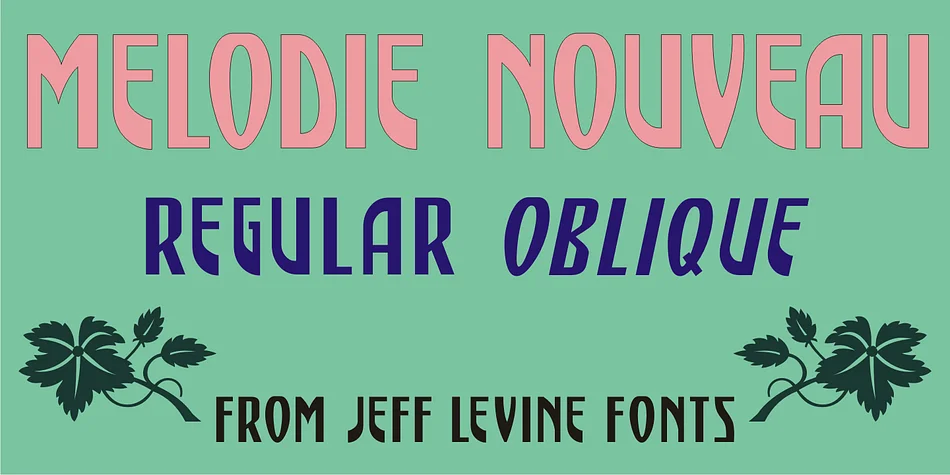MELODIE NOUVEAU JNL by Jeff Levine Fonts — Decorative Font