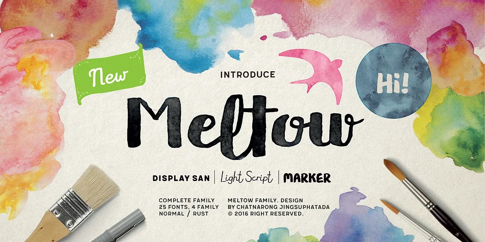 Meltow by Typesketchbook — Display Font