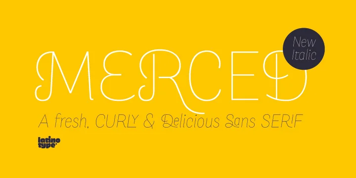 Merced by Latinotype — Display Font