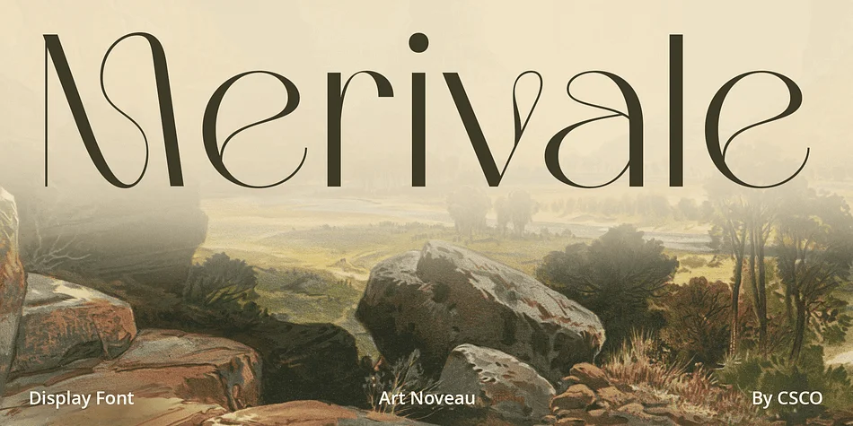 Merivale by Craft Supply Co. — Decorative Font