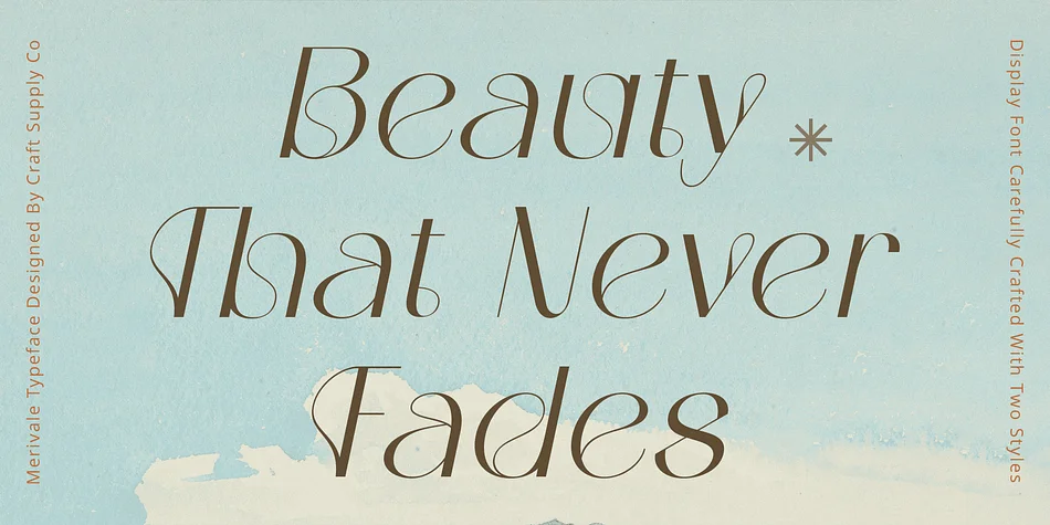 Merivale by Craft Supply Co. — Decorative Font — thumbnail 3