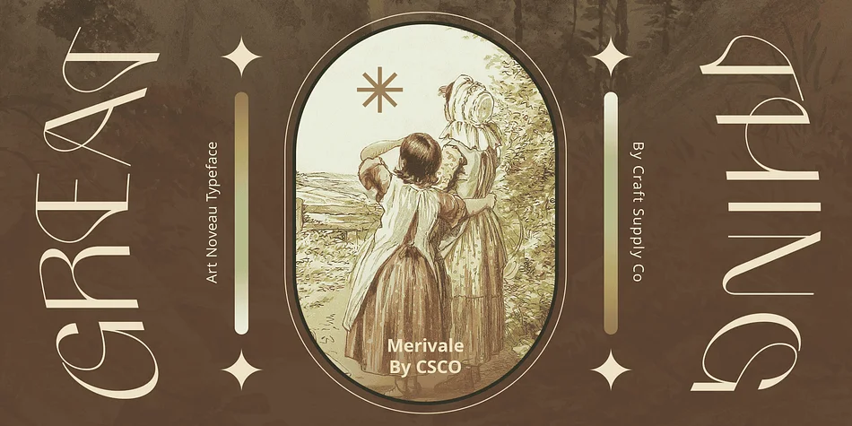 Merivale by Craft Supply Co. — Decorative Font — thumbnail 4