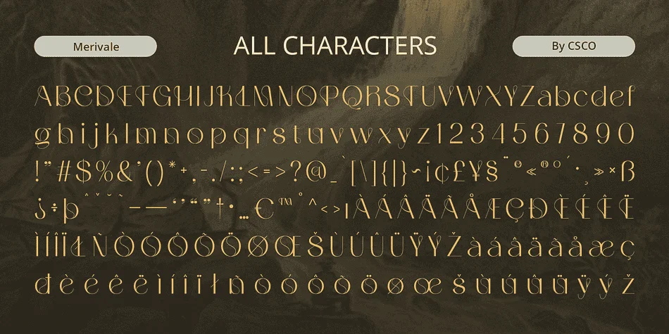 Merivale by Craft Supply Co. — Decorative Font — thumbnail 6