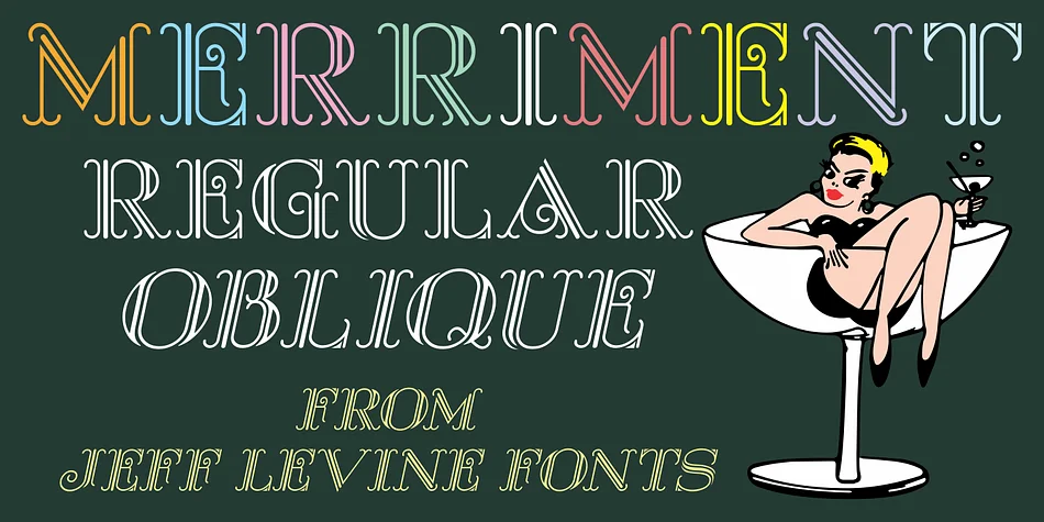 MERRIMENT JNL by Jeff Levine Fonts — Display Font
