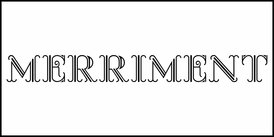 MERRIMENT JNL by Jeff Levine Fonts — Display Font — thumbnail 2
