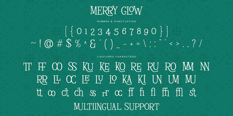Merry Glow by roomspace — Decorative Font — thumbnail 10