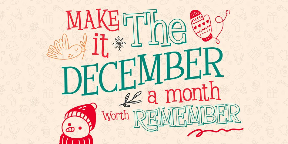 Merry Glow by roomspace — Decorative Font — thumbnail 3