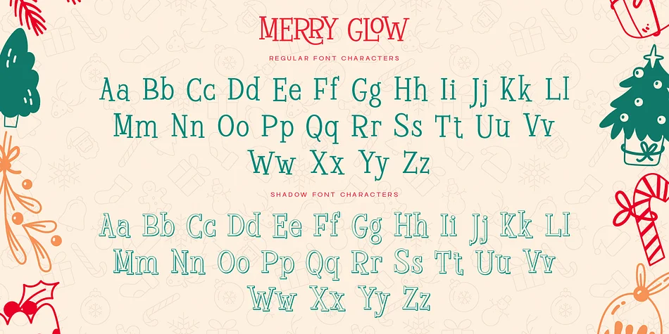 Merry Glow by roomspace — Decorative Font — thumbnail 9