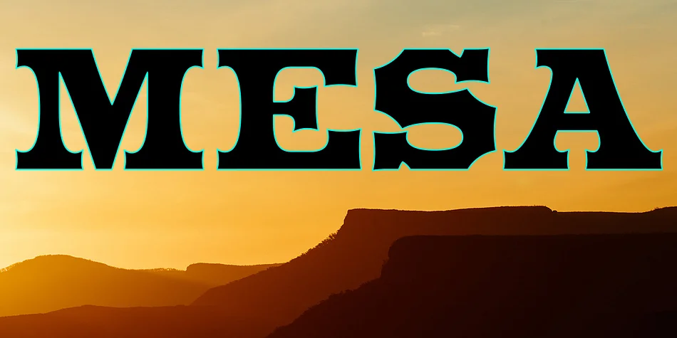 Mesa by FontMesa — Decorative Font
