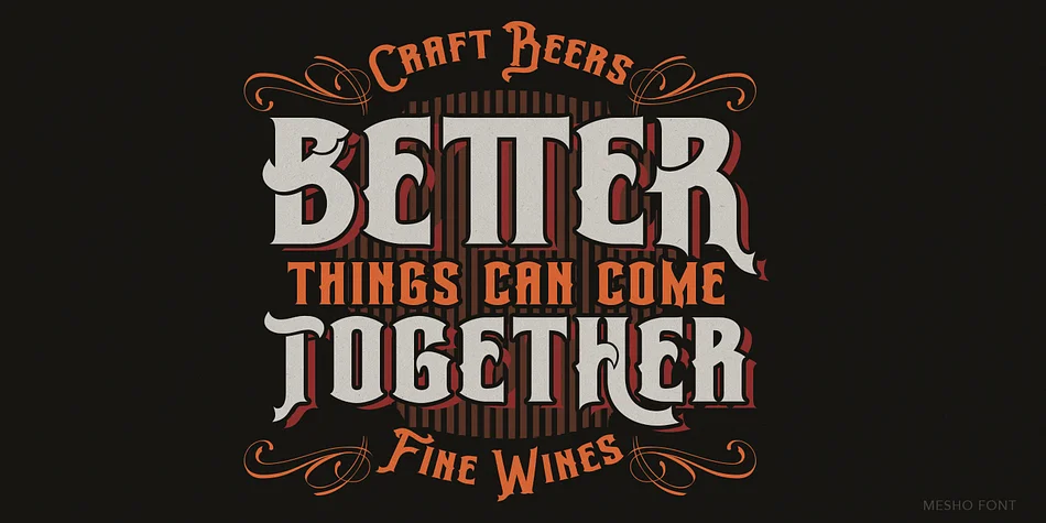 Mesho by TypeClassHeroes — Decorative Font — thumbnail 2