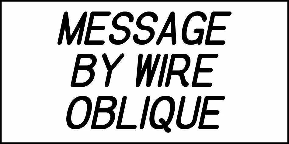 MESSAGE BY WIRE JNL by Jeff Levine Fonts — Display Font — thumbnail 4