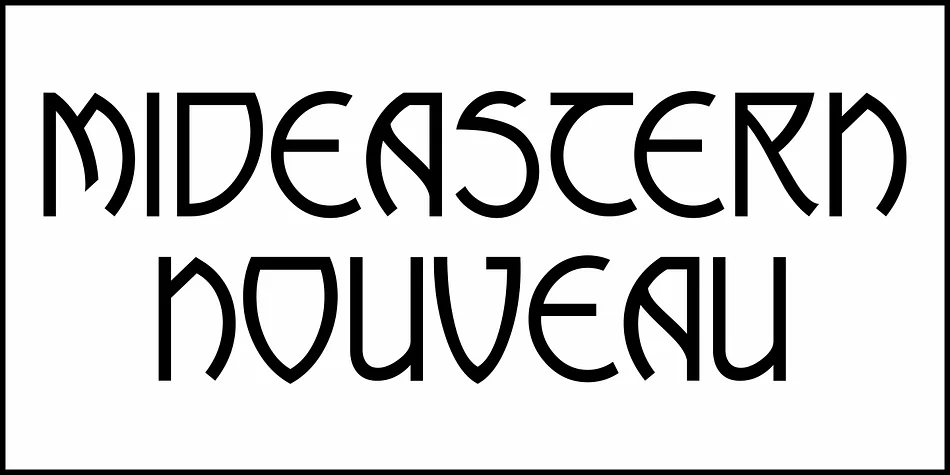 Mideastern Nouveau JNL by Jeff Levine Fonts — Decorative Font — thumbnail 2