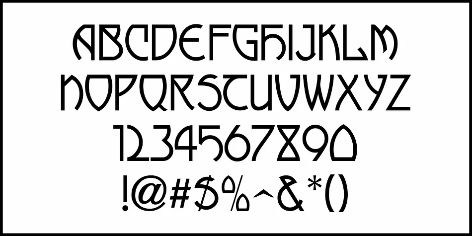 Mideastern Nouveau JNL by Jeff Levine Fonts — Decorative Font — thumbnail 3