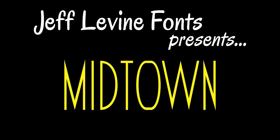 MIDTOWN JNL by Jeff Levine Fonts — Decorative Font