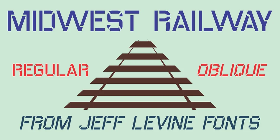 MIDWEST RAILWAY JNL by Jeff Levine Fonts — Display Font