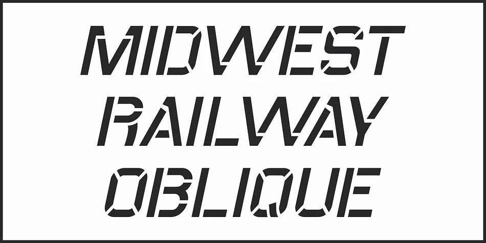 MIDWEST RAILWAY JNL by Jeff Levine Fonts — Display Font — thumbnail 4