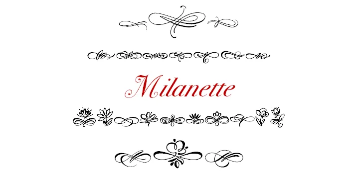 Milanette by ParaType — Dingbats Font