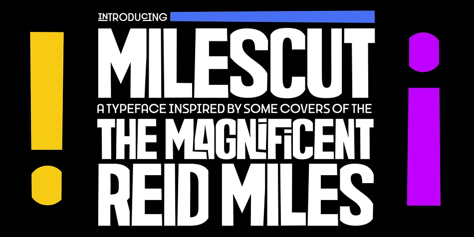 MILESCUT by Tipos Pereira β Display Font