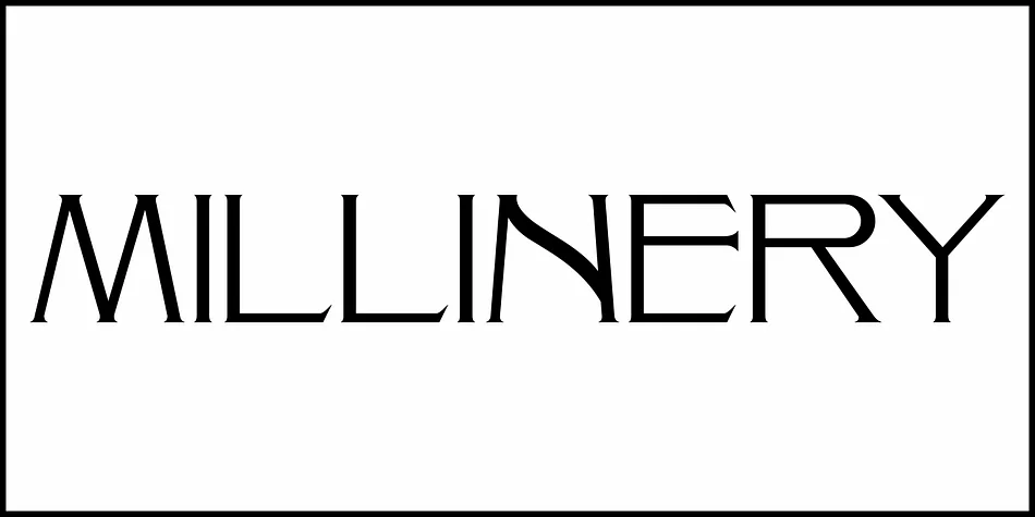 MILLINERY JNL by Jeff Levine Fonts — Decorative Font — thumbnail 2