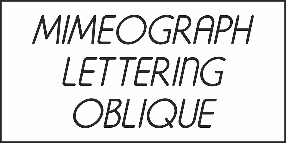 MIMEOGRAPH LETTERING JNL by Jeff Levine Fonts — Display Font — thumbnail 4