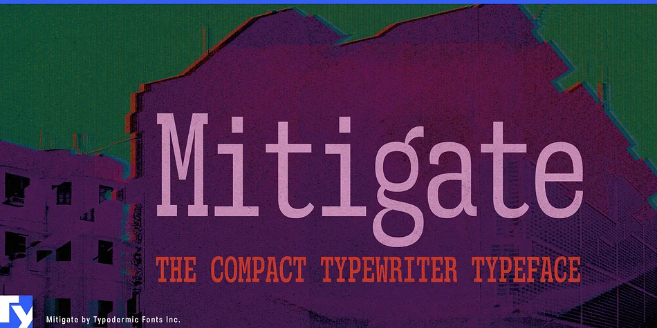 Mitigate by Typodermic Fonts Inc. — Decorative Font
