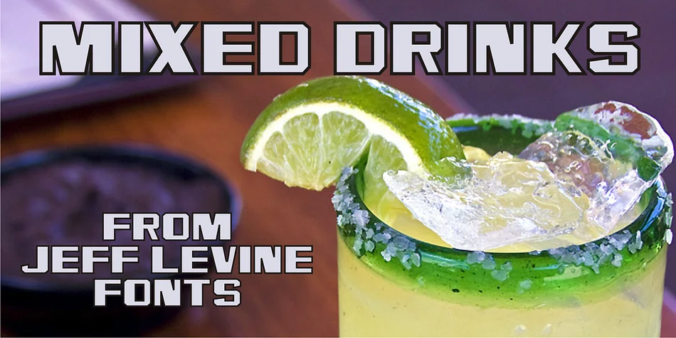 MIXED DRINKS JNL by Jeff Levine Fonts — Display Font