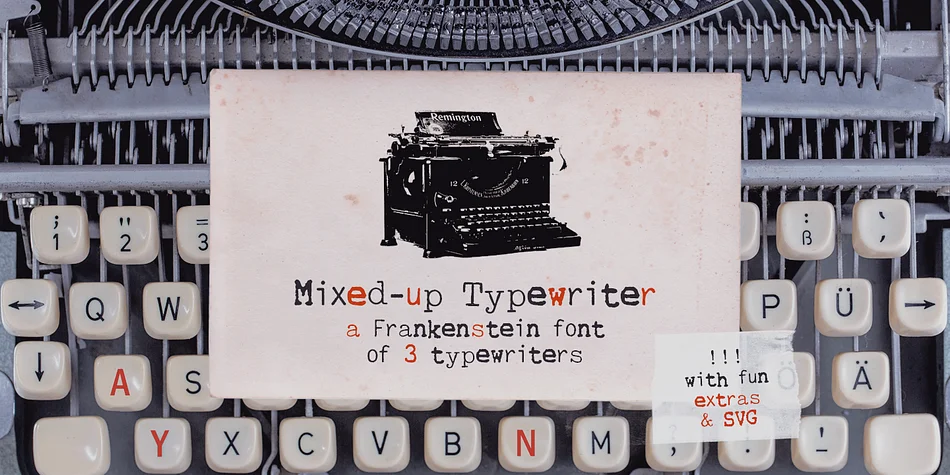 Mixed-up Typewriter by Ana's Fonts β Decorative Font