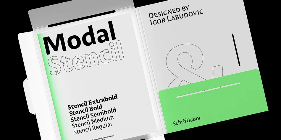Modal Stencil by Schriftlabor — Display Font — thumbnail 10