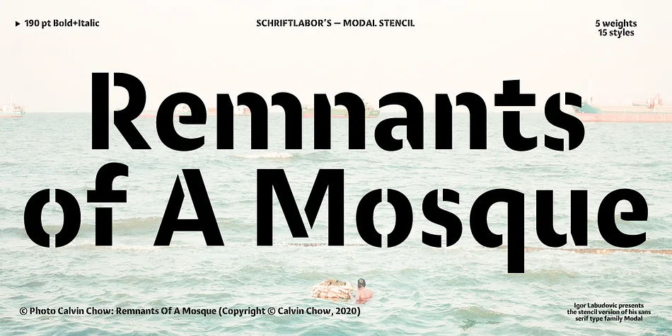 Modal Stencil by Schriftlabor — Display Font — thumbnail 4