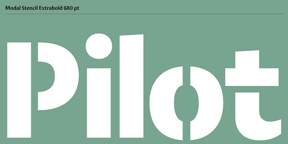 Modal Stencil by Schriftlabor — Display Font — thumbnail 6