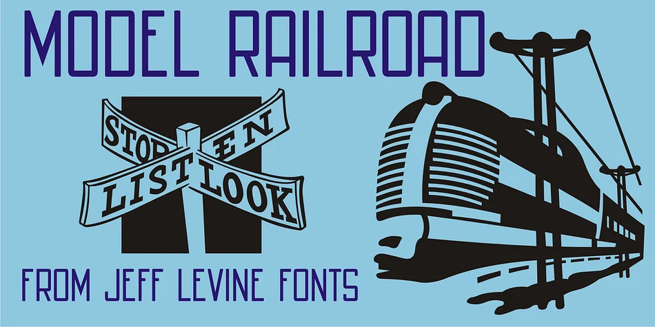 MODEL RAILROAD JNL by Jeff Levine Fonts — Display Font