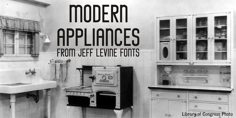 MODERN APPLIANCES JNL by Jeff Levine Fonts — Display Font