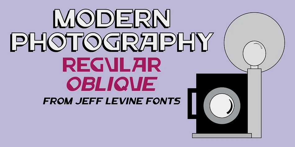 MODERN PHOTOGRAPHY JNL by Jeff Levine Fonts — Display Font