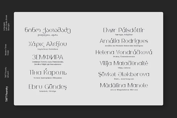 Modern Times by TAFT Foundry — Decorative Font — thumbnail 2