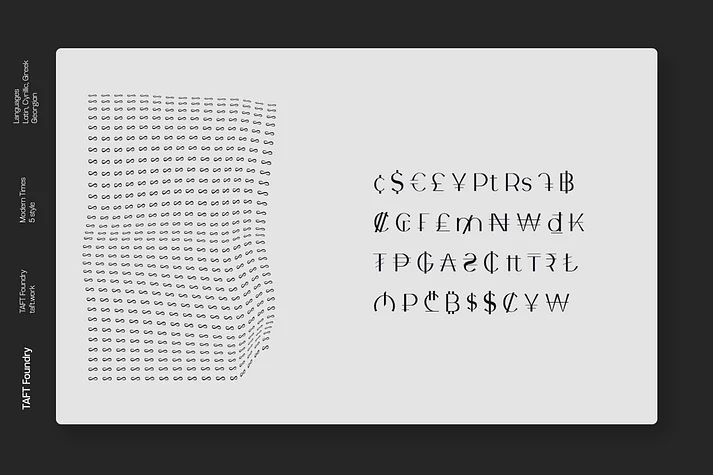 Modern Times by TAFT Foundry — Decorative Font — thumbnail 3
