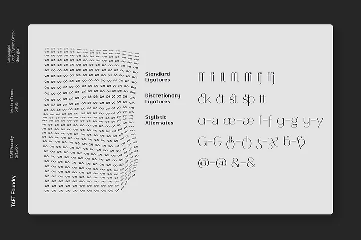 Modern Times by TAFT Foundry — Decorative Font — thumbnail 4