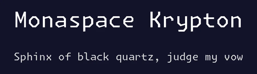 Monaspace Krypton by Riley Cran & the Lettermatic Team — Sans Serif Font — thumbnail 2