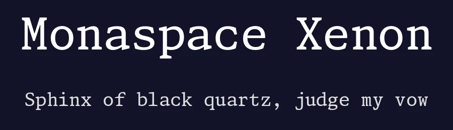 Monaspace Xenon by Riley Cran & the Lettermatic Team — Serif Font — thumbnail 2