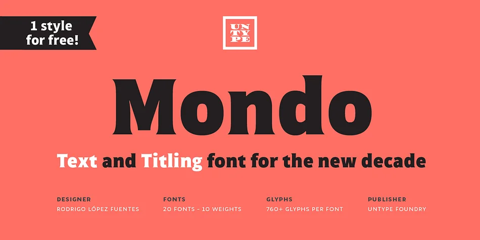 Mondo by Untype β Display Font