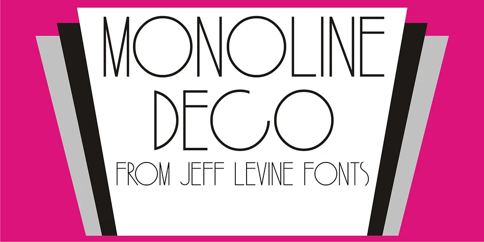 MONOLINE DECO JNL by Jeff Levine Fonts — Decorative Font